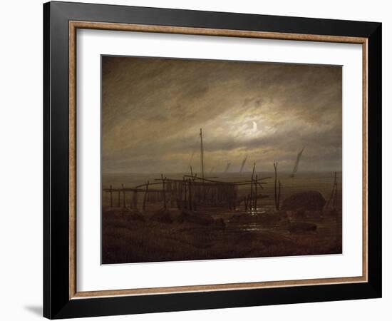 Paysage de bord de mer-Caspar David Friedrich-Framed Giclee Print