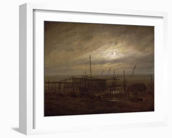 Paysage de bord de mer-Caspar David Friedrich-Framed Giclee Print