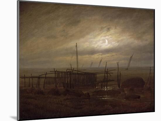 Paysage de bord de mer-Caspar David Friedrich-Mounted Giclee Print