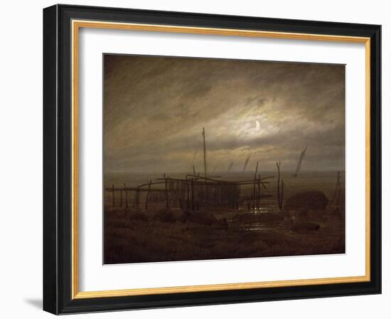 Paysage de bord de mer-Caspar David Friedrich-Framed Giclee Print