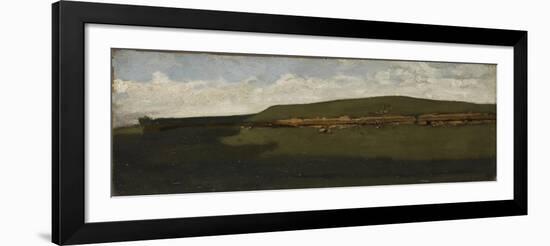 Paysage de la campagne romaine-Jean Jacques Henner-Framed Giclee Print