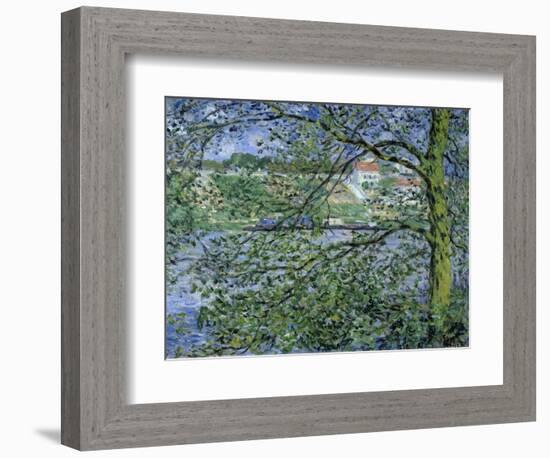 Paysage de la Seine-Claude Monet-Framed Giclee Print