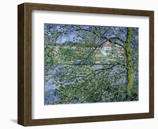 Paysage de la Seine-Claude Monet-Framed Giclee Print