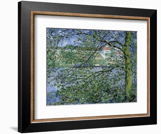 Paysage de la Seine-Claude Monet-Framed Giclee Print