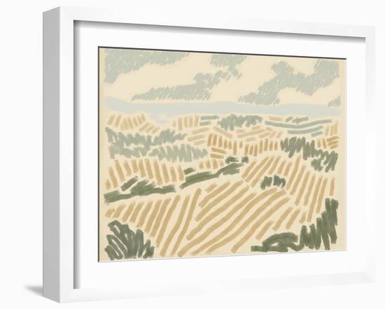 Paysage de Montpellier II-Jacob Green-Framed Art Print