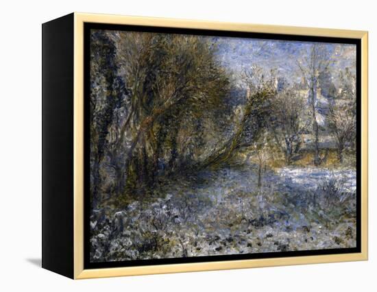Paysage de neige-Pierre-Auguste Renoir-Framed Premier Image Canvas