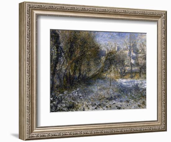 Paysage de neige-Pierre-Auguste Renoir-Framed Giclee Print