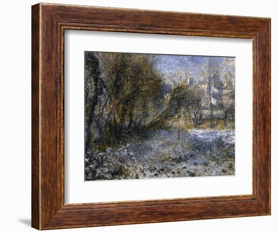 Paysage de neige-Pierre-Auguste Renoir-Framed Giclee Print