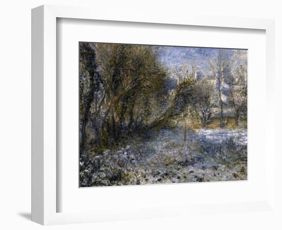 Paysage de neige-Pierre-Auguste Renoir-Framed Giclee Print