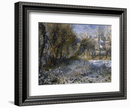 Paysage de neige-Pierre-Auguste Renoir-Framed Giclee Print