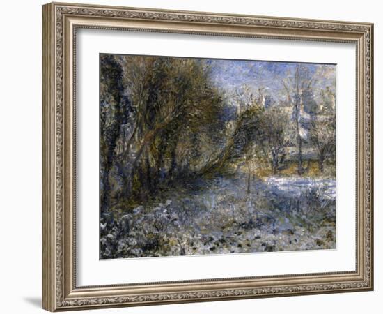 Paysage de neige-Pierre-Auguste Renoir-Framed Giclee Print