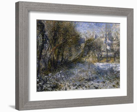 Paysage de neige-Pierre-Auguste Renoir-Framed Giclee Print