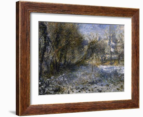 Paysage de neige-Pierre-Auguste Renoir-Framed Giclee Print