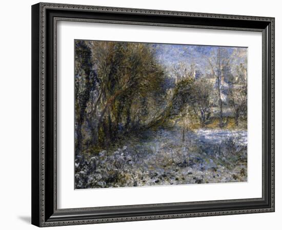 Paysage de neige-Pierre-Auguste Renoir-Framed Giclee Print