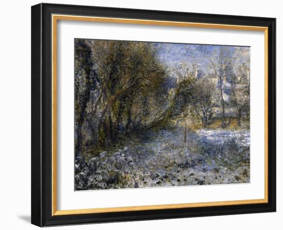 Paysage de neige-Pierre-Auguste Renoir-Framed Giclee Print