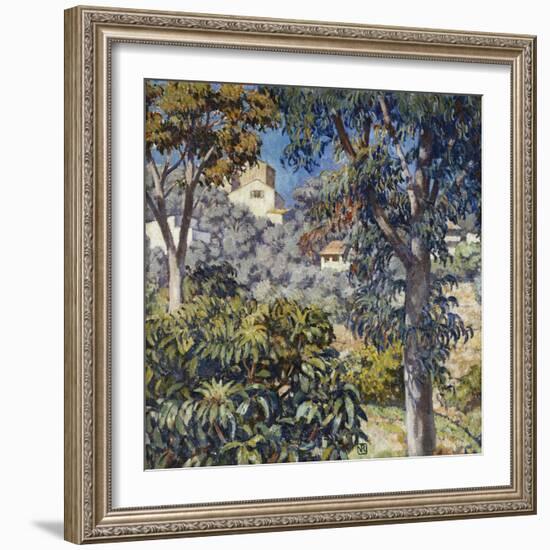 Paysage Du Midi, C.1920-1922-Théo van Rysselberghe-Framed Giclee Print