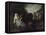 Paysage Du Soir Avec Une Fileuse - Peinture De Jean Antoine Watteau (1684-1721) Evening Landscape W-Jean Antoine Watteau-Framed Premier Image Canvas