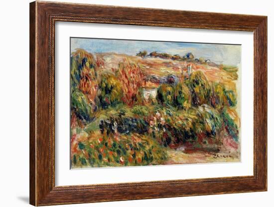 Paysage En Provence (France). Peinture De Pierre Auguste Renoir (1841-1919), Huile Sur Toile, Vers-Pierre Auguste Renoir-Framed Giclee Print