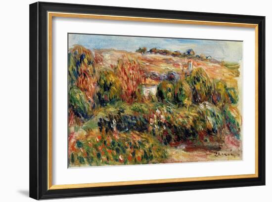 Paysage En Provence (France). Peinture De Pierre Auguste Renoir (1841-1919), Huile Sur Toile, Vers-Pierre Auguste Renoir-Framed Giclee Print