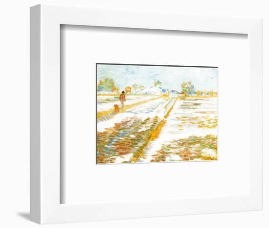 Paysage Enneige-Vincent van Gogh-Framed Art Print