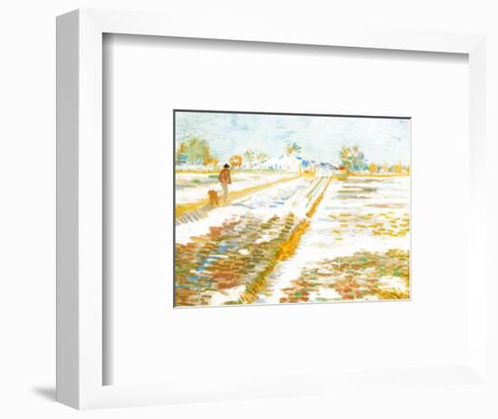 Paysage Enneige-Vincent van Gogh-Framed Art Print