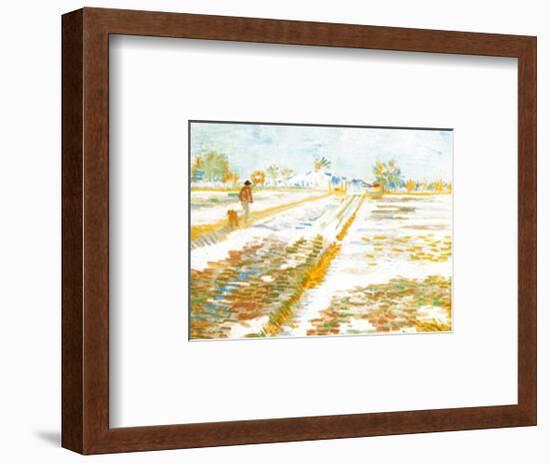 Paysage Enneige-Vincent van Gogh-Framed Art Print