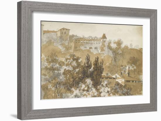 Paysage italien-Pierre Henri de Valenciennes-Framed Giclee Print