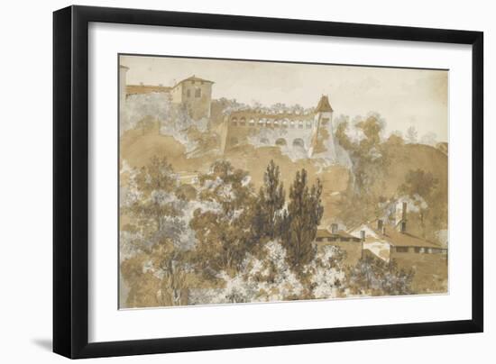 Paysage italien-Pierre Henri de Valenciennes-Framed Giclee Print