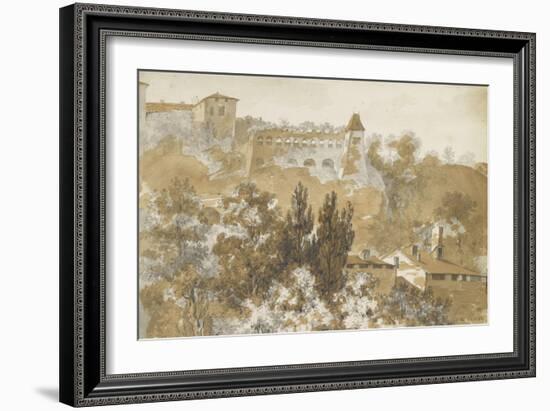 Paysage italien-Pierre Henri de Valenciennes-Framed Giclee Print