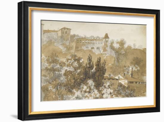 Paysage italien-Pierre Henri de Valenciennes-Framed Giclee Print