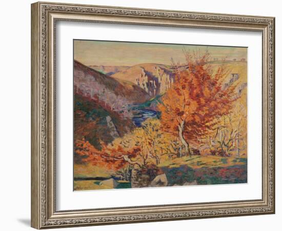 Paysage, le rocher de la Frileuse-Armand Guillaumin-Framed Giclee Print