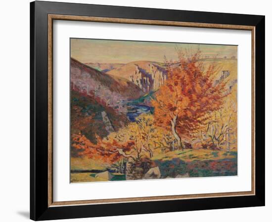 Paysage, le rocher de la Frileuse-Armand Guillaumin-Framed Giclee Print