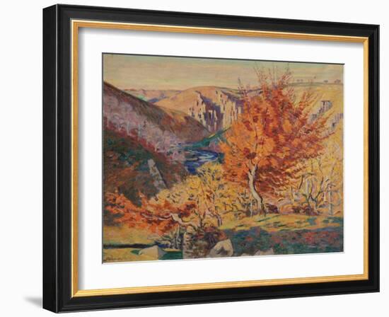 Paysage, le rocher de la Frileuse-Armand Guillaumin-Framed Giclee Print