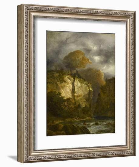 Paysage montagneux-Alexandre Calame-Framed Giclee Print