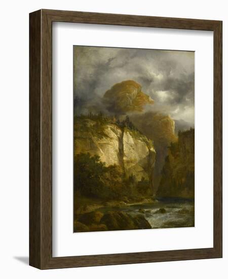 Paysage montagneux-Alexandre Calame-Framed Giclee Print