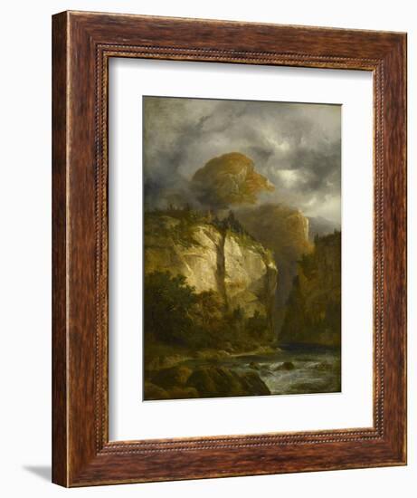 Paysage montagneux-Alexandre Calame-Framed Giclee Print