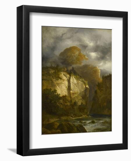 Paysage montagneux-Alexandre Calame-Framed Giclee Print