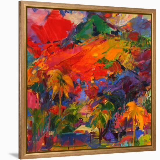 Paysage Polynesien, 2011-Peter Graham-Framed Premier Image Canvas