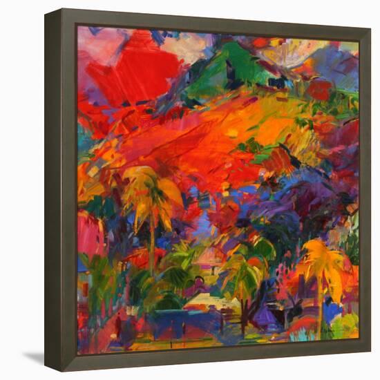 Paysage Polynesien, 2011-Peter Graham-Framed Premier Image Canvas