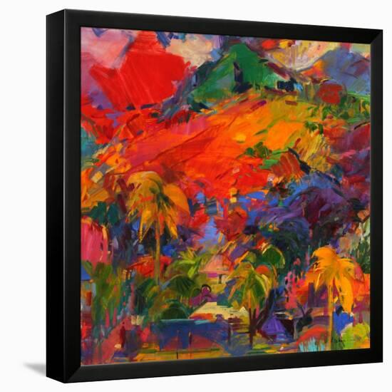 Paysage Polynesien, 2011-Peter Graham-Framed Premier Image Canvas