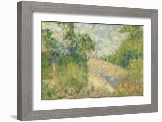 Paysage rose-Georges Seurat-Framed Giclee Print