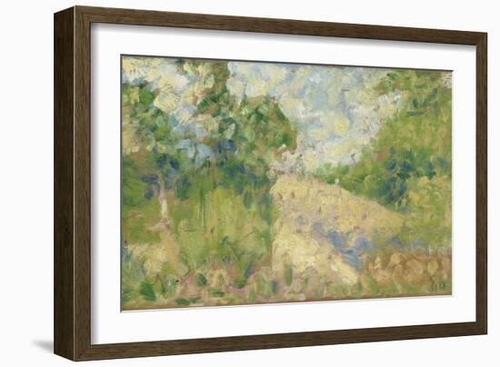 Paysage rose-Georges Seurat-Framed Giclee Print