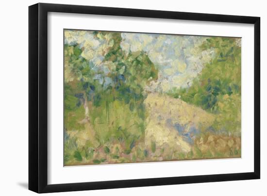 Paysage rose-Georges Seurat-Framed Giclee Print