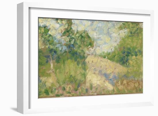 Paysage rose-Georges Seurat-Framed Giclee Print