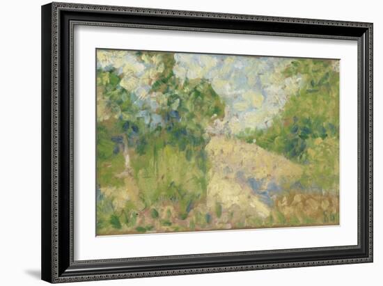 Paysage rose-Georges Seurat-Framed Giclee Print