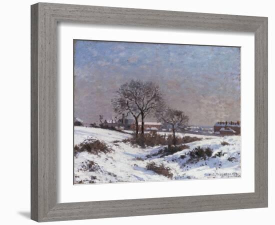 Paysage sous la Neige, Upper Norwood, 1871-Camille Pissarro-Framed Giclee Print