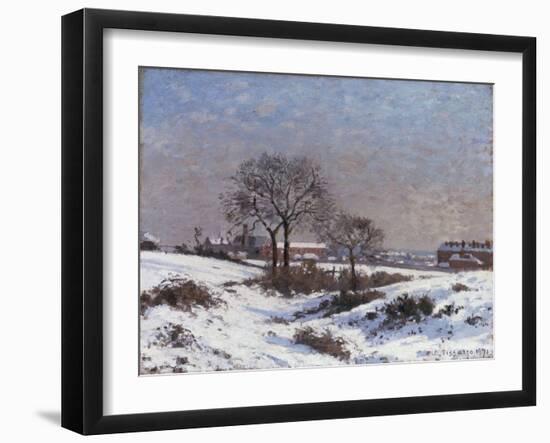 Paysage sous la Neige, Upper Norwood, 1871-Camille Pissarro-Framed Giclee Print