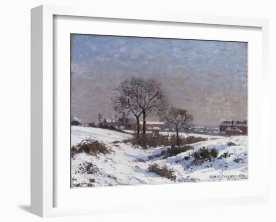 Paysage sous la Neige, Upper Norwood, 1871-Camille Pissarro-Framed Giclee Print