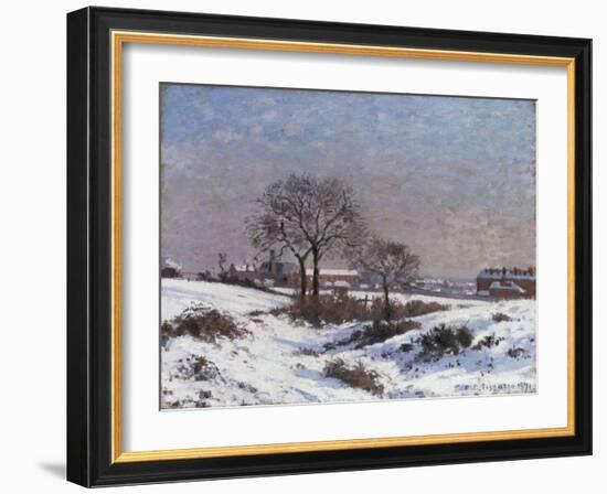 Paysage sous la Neige, Upper Norwood, 1871-Camille Pissarro-Framed Giclee Print