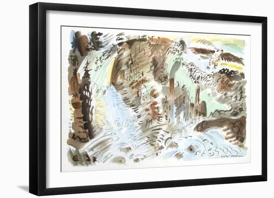 Paysage Surrealiste-André Masson-Framed Collectable Print